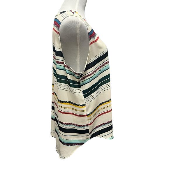 Van Heusen striped sleeveless professional blouse top SIZE XL - Picture 2 of 6